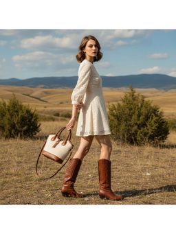 PARTIQ - Textured Womens Bucket Bag - Multi-Color (M)