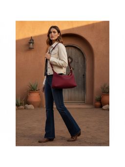 PARTIQ - Large-Capacity Casual Commuter Feels Niche Sporty Style Handbag - Red