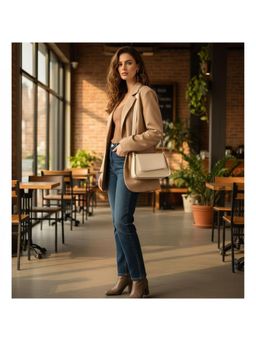 PARTIQ - Versatile One-Shoulder Light Luxury Foreign Style Travel Handbag - White (M)