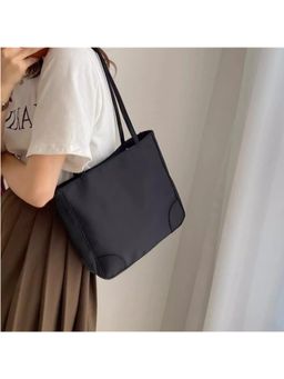 PARTIQ - Fashion Student For Class Simple Tote Bag - Black (M)