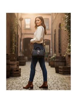 PARTIQ - Womens Mini Handbag With Detachable Strap - Black (M)