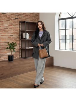 PARTIQ - Light Luxury Foreign Style One-Shoulder Travel Bucket Bag With Detachable Strap - Green (M)