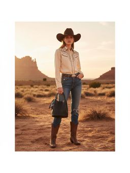 PARTIQ - Hand-Held Woven Versatile Bucket Bag with Detachable Strap - black (M)