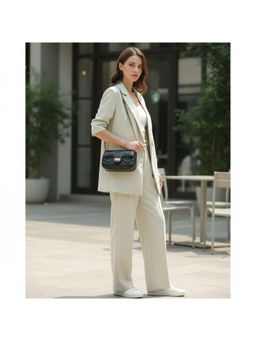 PARTIQ - Fashion Niche Style Light Luxury Versatile One-Shoulder For Women Sling Bag - Black (M)