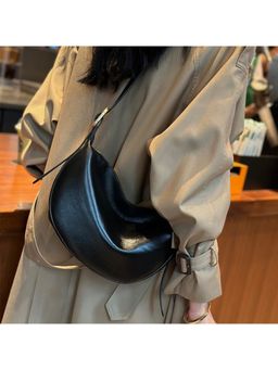 PARTIQ - Women Solid/Plain Commuter Sling Bag - Black (M)