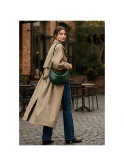 PARTIQ - Women Solid/Plain Commuter Sling Bag - Green (M)