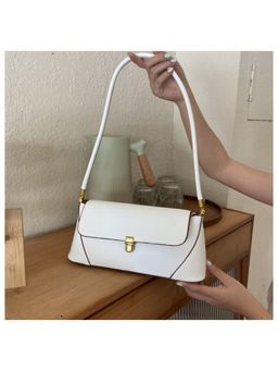 PARTIQ - Retro Foreign Style Versatile Hand One-Shoulder Underarm Handbag - White