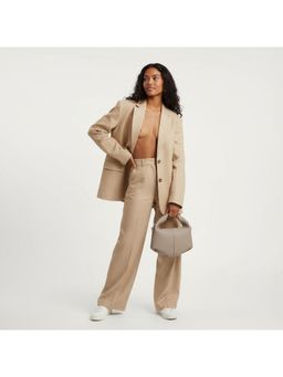 PARTIQ - One-Shoulder Underarm Commuting Fashion Lunch Box Casual Outing Handbag - Grey