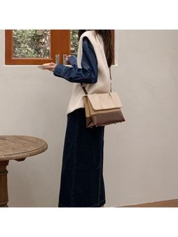 PARTIQ - Niche Sense Large Capacity Commuter Travel Handbag - Brown