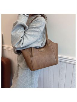 PARTIQ - Arge Womens Commuting Large Capacity Underarm Handbag - Off White