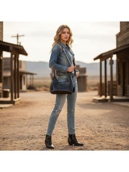 PARTIQ - Womens Small Chanel Style Niche Womens Handbag - black