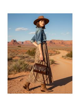 PARTIQ - This Year'S New Small Square Hand Texture Retro Versatile Handbag - Brown