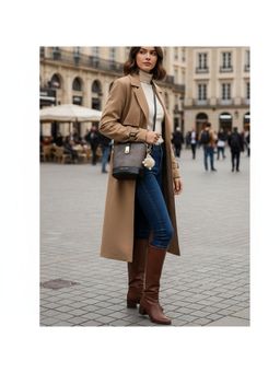 PARTIQ - Niche Design Commuting Bucket Bag with Detachable Strap - Multi-Color