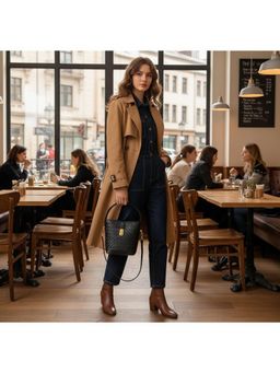 PARTIQ - Style Fashionable Niche Bucket Handbag - Black