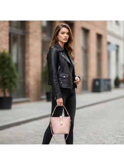 PARTIQ - Style Fashionable Niche Bucket Handbag - Pink