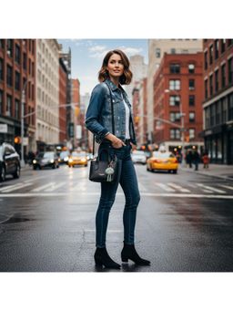 PARTIQ - Womens Popular All-Match Portable Handbag - Black