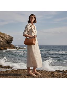 PARTIQ - Simple Armpit Niche Fashion Versatile Womens Crossbody Sling Bag - Brown