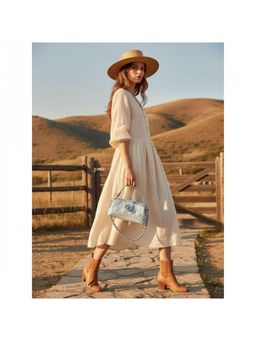 PARTIQ - Style Small Fragrance Chain Stylish Crossbody Square Sling Bag - Silver