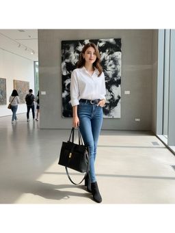 PARTIQ - Commuter Trend Fashion Versatile Handheld Tote Handbag - Black