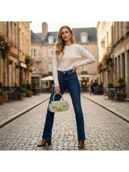 PARTIQ - Korean Style Niche Commuter Popular All-Match Handbag With Detachable Strap - Green