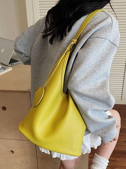 PARTIQ - Simple Versatile Large Capacity Commuter Shoulder Tote Handbag - Green