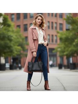 PARTIQ - Textured Mother-And-Child For Commuting Handbag - Black