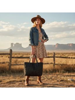 PARTIQ - Outing Commuter Tote Large Capacity Handbag - Black