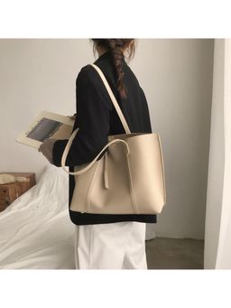 PARTIQ - Casual Work Commuting Women Handbag - Beige