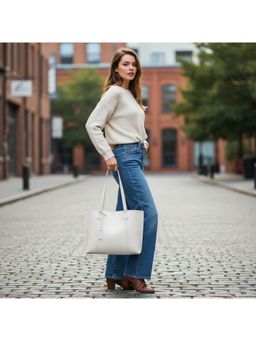 PARTIQ - Casual Work Commuting Women Handbag - Off White