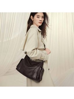 PARTIQ - Tanned Fetal Cowhide Xiaoyao Commuter Sling Bag - Brown