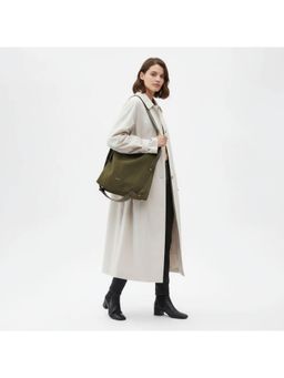 PARTIQ - Large Capacity Commuter Suede Frosted Versatile Handbag - Green