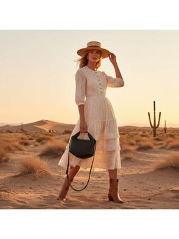 PARTIQ - Shoulder Messenger Womens Lunch Box Lunch Handbag - BLACK