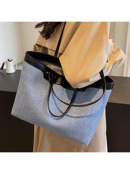 PARTIQ - Simple Commuter Large Capacity Versatile Handbag - Grey