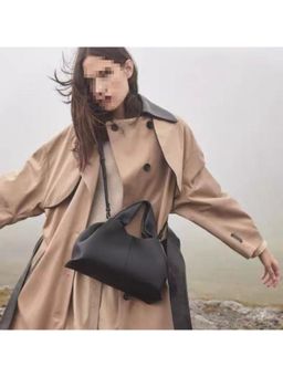 PARTIQ - Dumpling Niche Hand Commuter Womens Handbag With Detachable Strap - Black