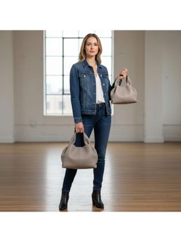 PARTIQ - Dumpling Niche Hand Commuter Womens Handbag - Grey