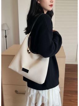 PARTIQ - Fashion Large Capacity Canvas Versatile Commuter Handbag - black