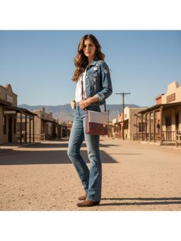 PARTIQ - Versatile Woolen Travel Bucket Bag - Red