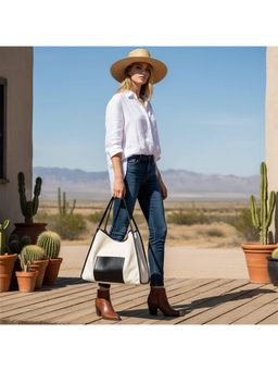 PARTIQ - Student Class Retro Commuter Handbag - BLACK