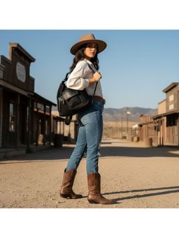 PARTIQ - Large Capacity Commuter Canvas Versatile Fashion Travel Handbag - black