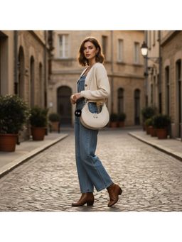 PARTIQ - Style Trendy And Versatile One-Shoulder Underarm Dumpling Handbag - White