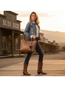 PARTIQ - Korean Style Commuter College Students Office Workers Womens Handbag - Brown