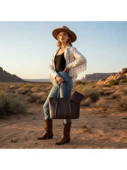 PARTIQ - Womens Versatile Commuter Handbag with Pouch - Brown