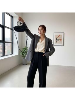 PARTIQ - Style Fashionable Versatile Saddle Handbag With Detachable Strap - Black