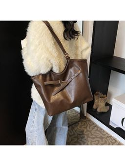 PARTIQ - Womens Fashion All-Match Handbag - Brown