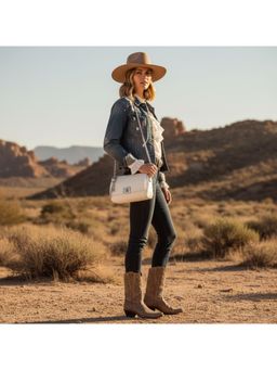 PARTIQ - Style Versatile Niche Chain Travel Round Sling Bag - Off White