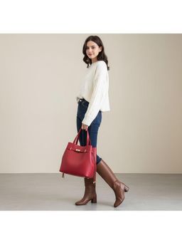 PARTIQ - Fashion Commuter Large Capacity Handbag - Red