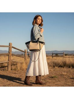 PARTIQ - Large Capacity Fashion Niche Tote Bag - Black