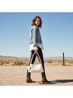 PARTIQ - Womens One-Shoulder Handbag - White