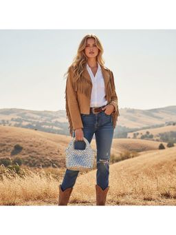 PARTIQ - Vegetable Basket Handbag - Silver