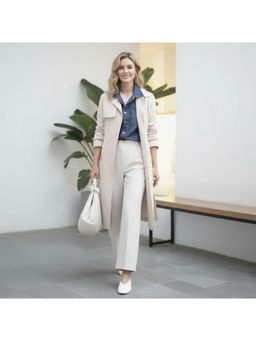 PARTIQ - All-Match Color Handheld Handbag - White